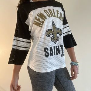 NFL Team Apparel. Women’s Small. Like new. Mesh, flattering, sexy, cute. Saints